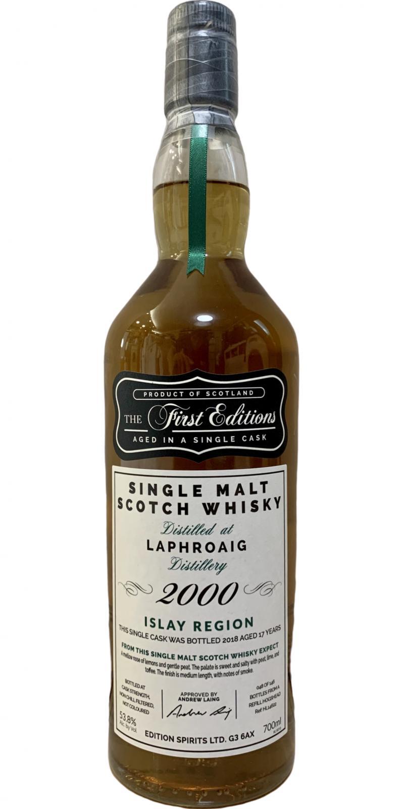 Laphroaig 2000 ED  The First Editions