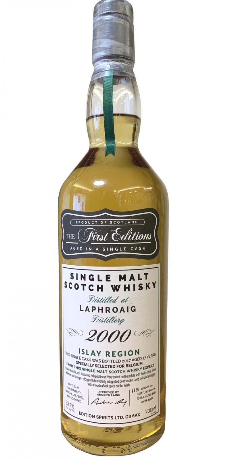 Laphroaig 2000 ED  The First Editions