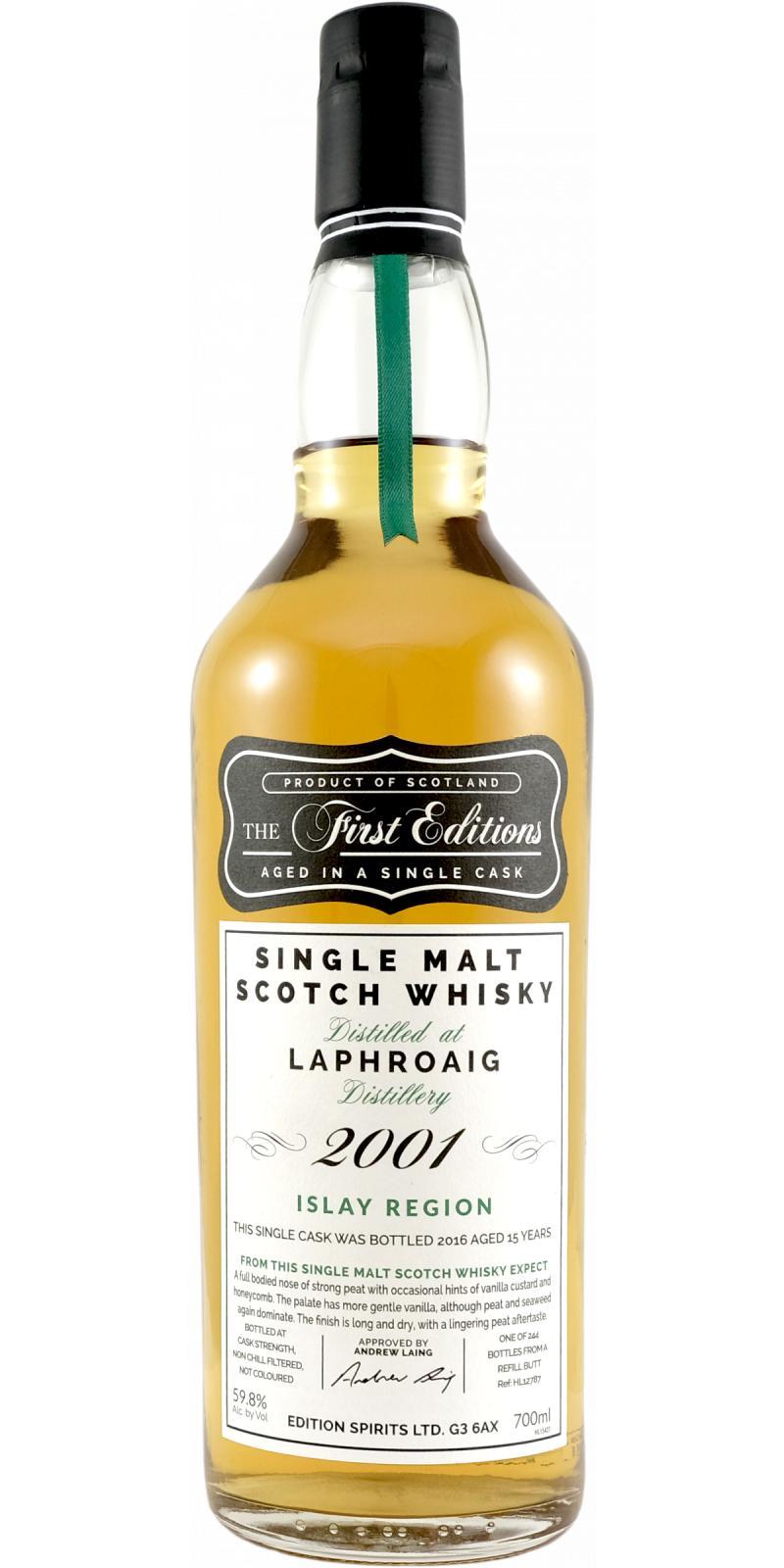 Laphroaig 2001 ED  The First Editions