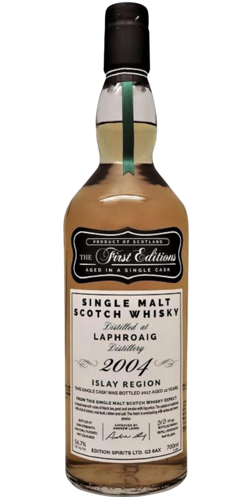 Laphroaig 2004 ED  The First Editions