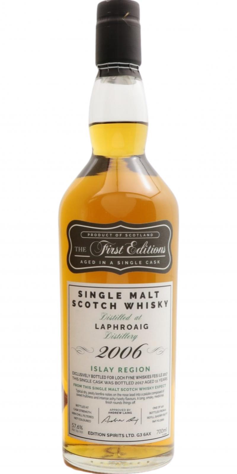 Laphroaig 2006 ED  The First Editions