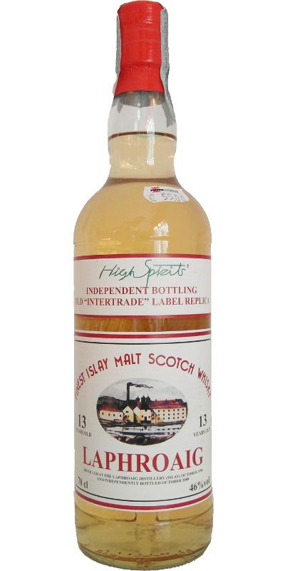 Laphroaig 1996 HSC  Old Intertrade Label Replica