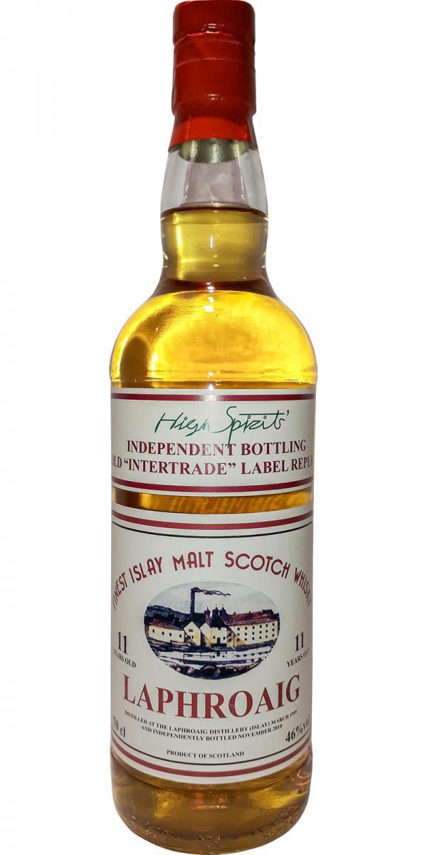 Laphroaig 1999 HSC  Old Intertrade Label Replica