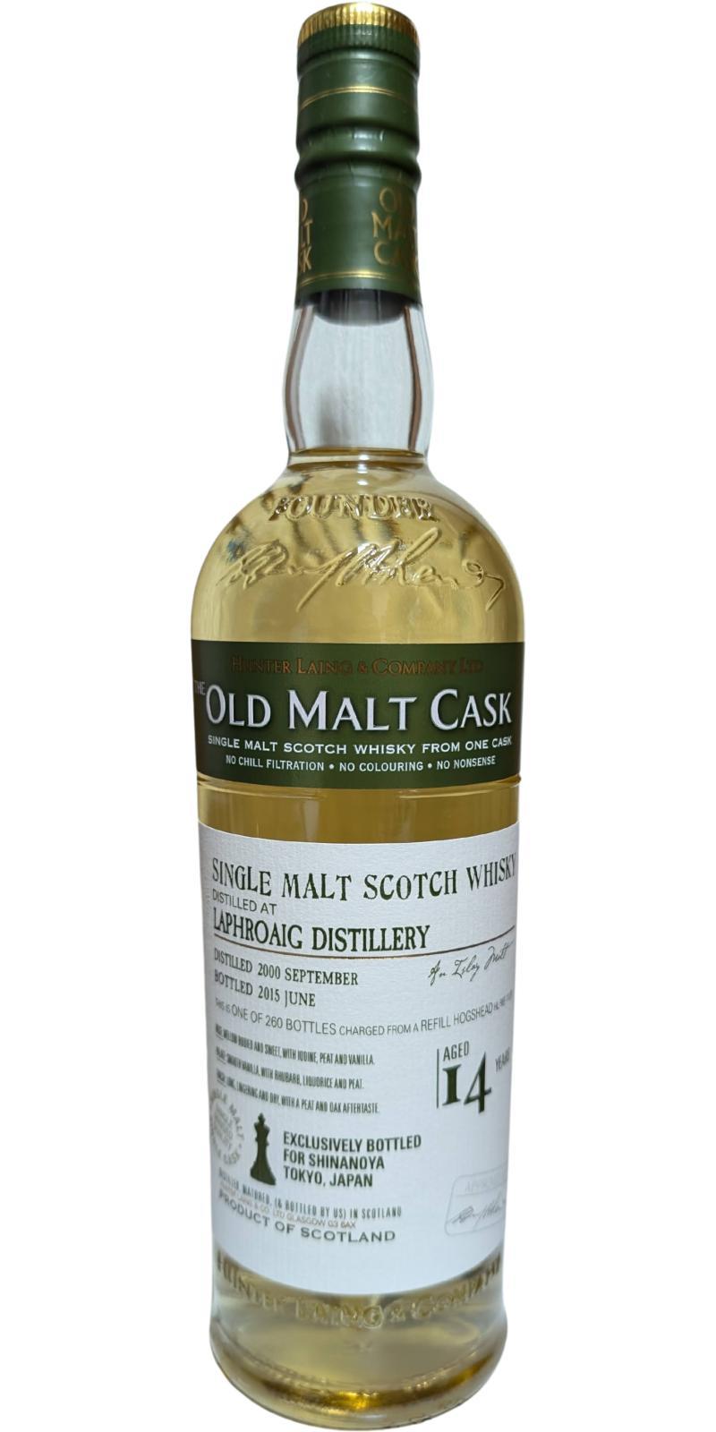 Laphroaig 2000 HL  The Old Malt Cask