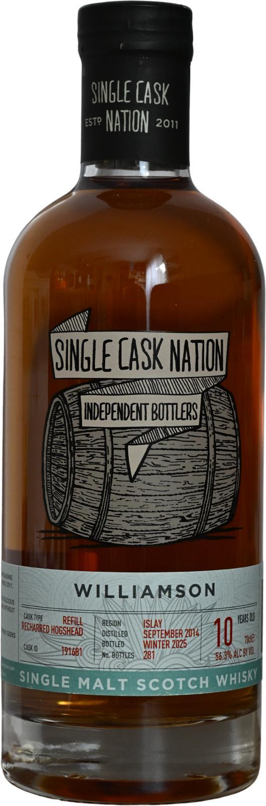 Williamson 2014 JWC  Single Cask Nation