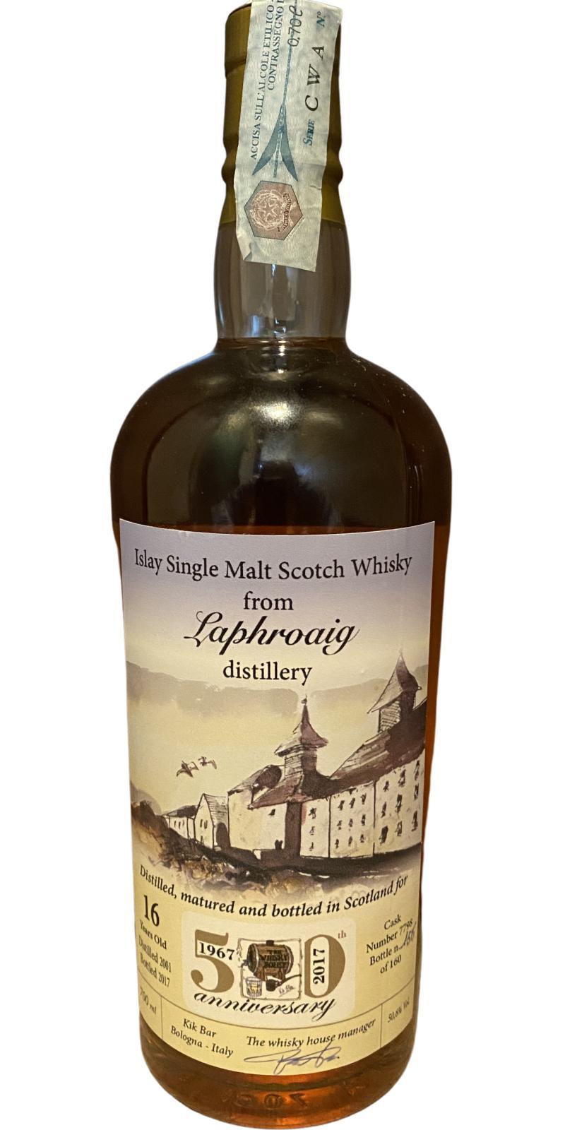 Laphroaig 2001 K-B  50th anniversary