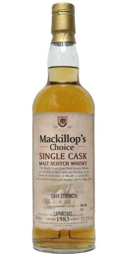 Laphroaig 1983 McC  Single Cask - Cask Strength