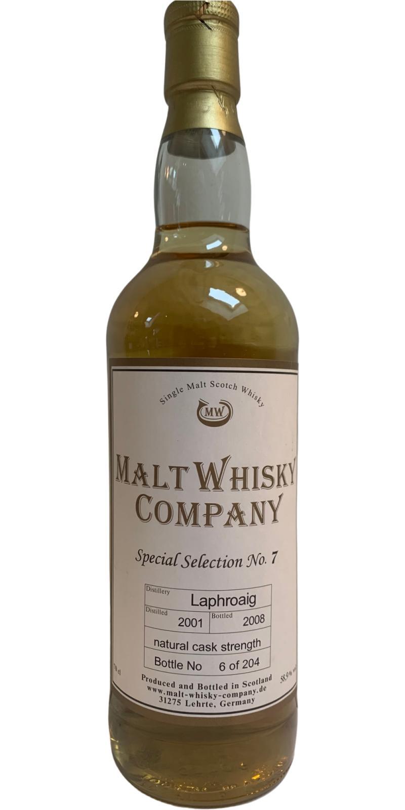 Laphroaig 2001 MWC  Special Selection No. 7