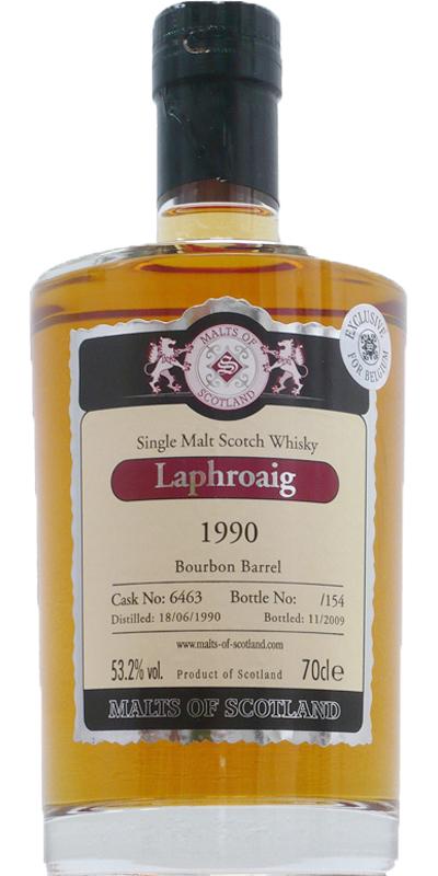 Laphroaig 1990 MoS  for Belgium
