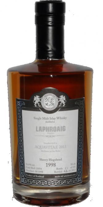 Laphroaig 1998 MoS  Handbottled at Aquavitae 2013  Mühlheim an der Ruhr