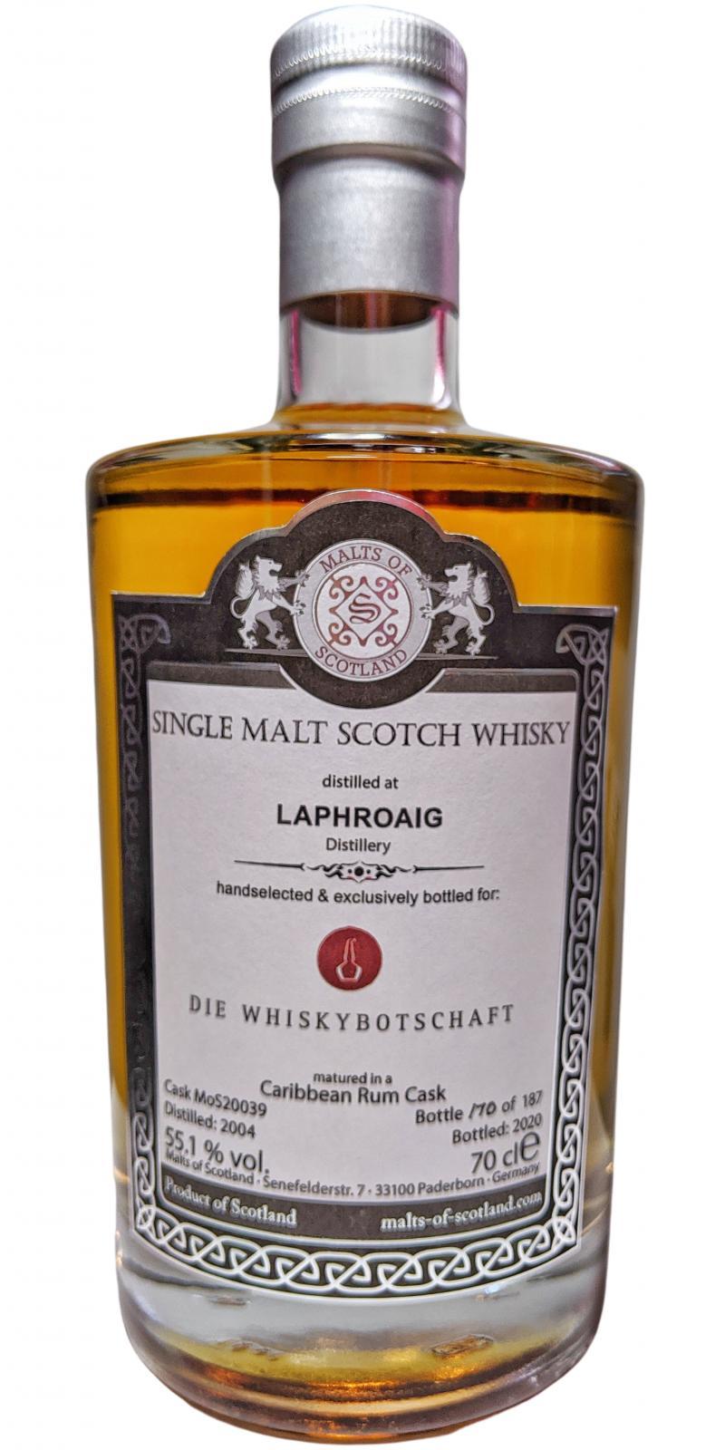 Laphroaig 2004 MoS