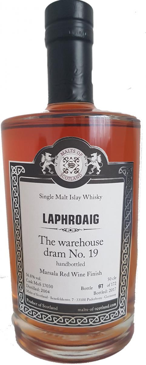 Laphroaig 2004 MoS  The warehouse dram No. 19