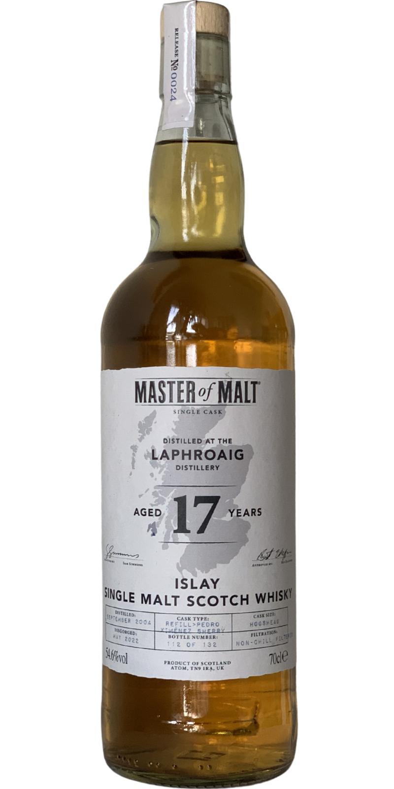 Laphroaig 2004 MoM  Release No. 0024