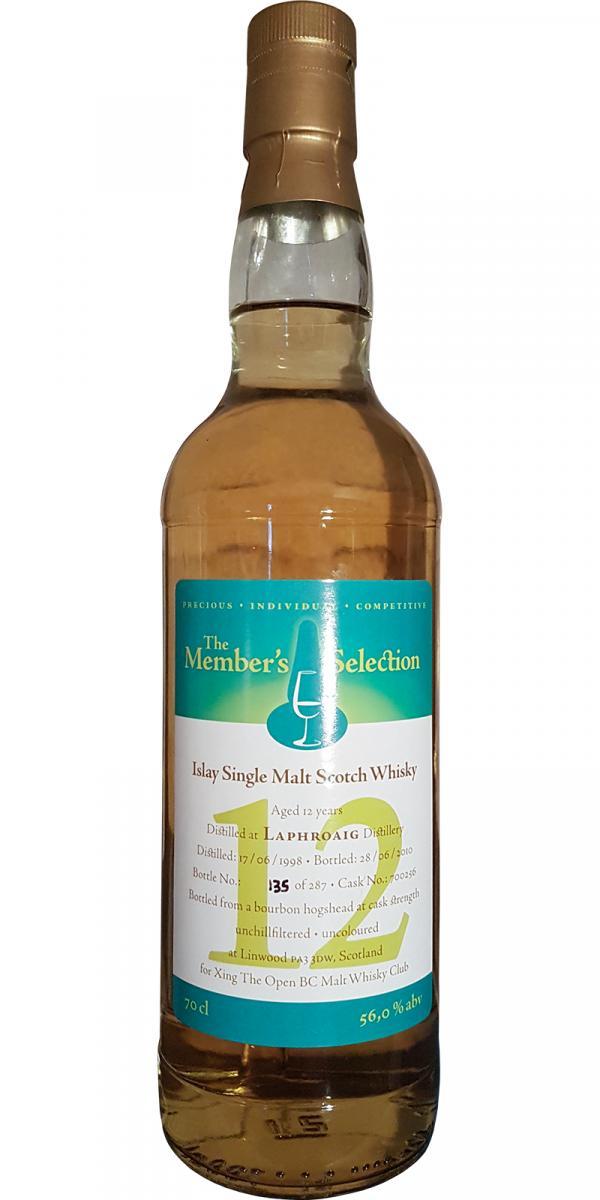 Laphroaig 1998 MrW  The Member's Selection