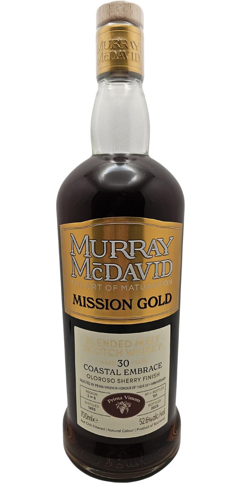 Blended Malt Scotch Whisky 1995 MM  Mission Gold - Coastal Embrace