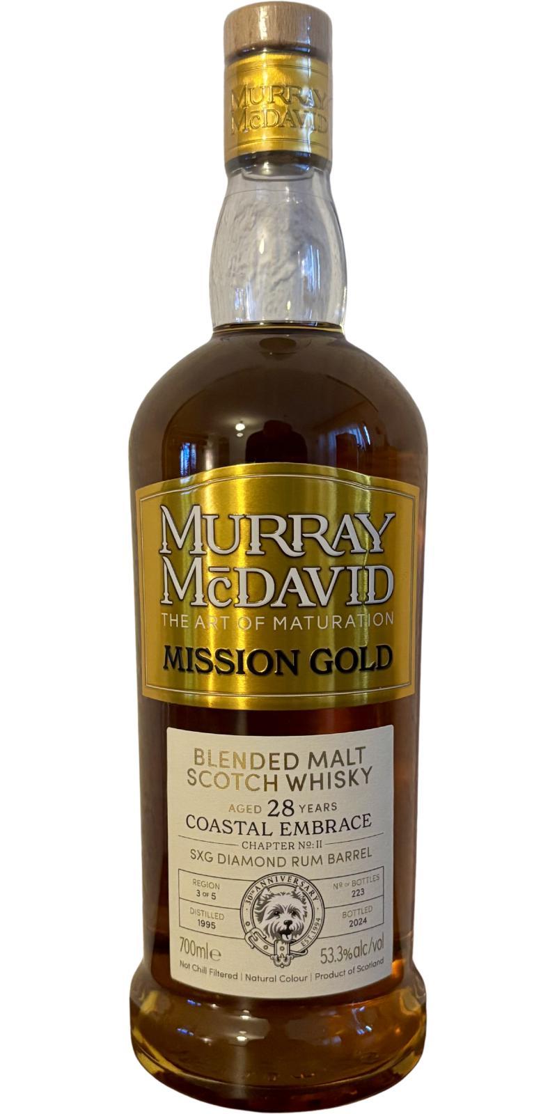 Blended Malt Scotch Whisky 1995 MM  Mission Gold - Coastal Embrace Chapter II