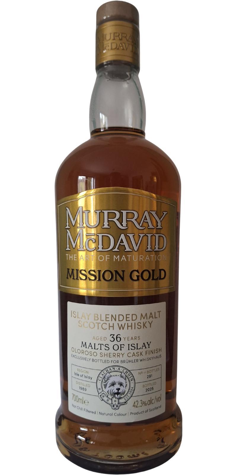 Malts of Islay 1989 MM  Mission Gold - Limited Release