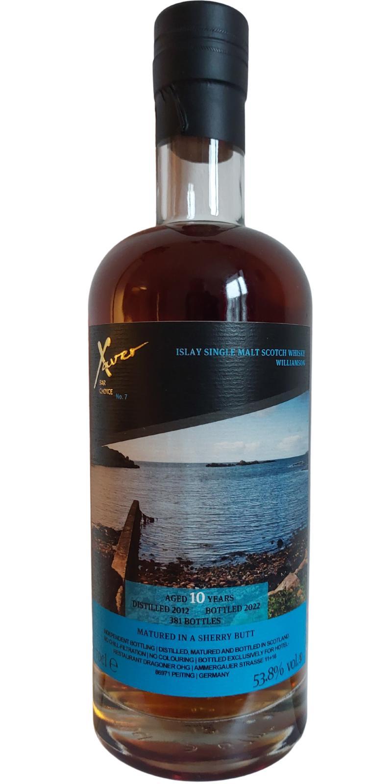 Williamson 2012 Sb  Xaver Bar Choice No. 7