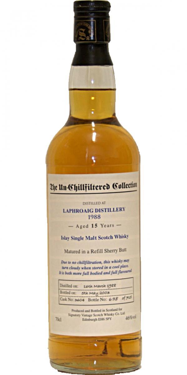 Laphroaig 1988 SV  The Un-Chillfiltered Collection
