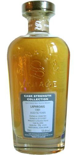 Laphroaig 1991 SV  Cask Strength Collection