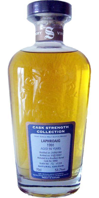 Laphroaig 1991 SV  Cask Strength Collection