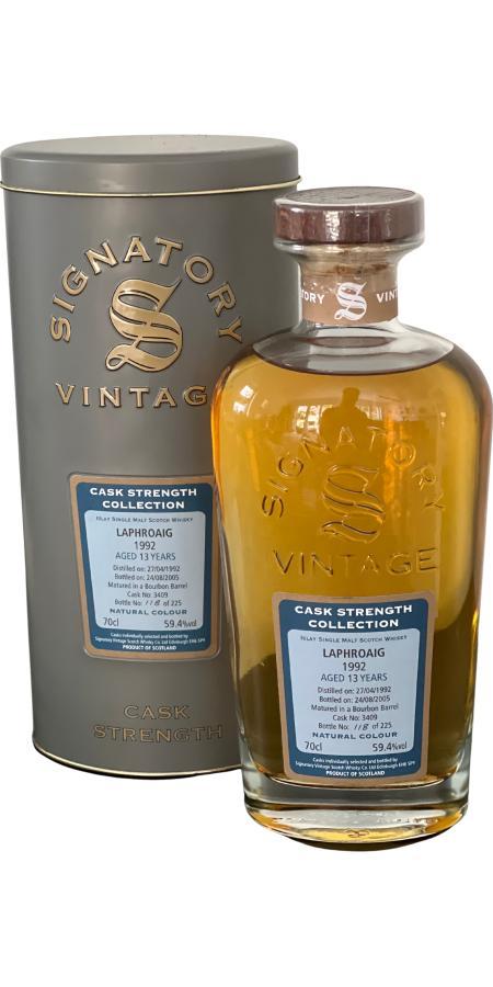 Laphroaig 1992 SV  Cask Strength Collection