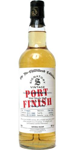 Laphroaig 1992 SV  The Un-Chillfiltered Collection