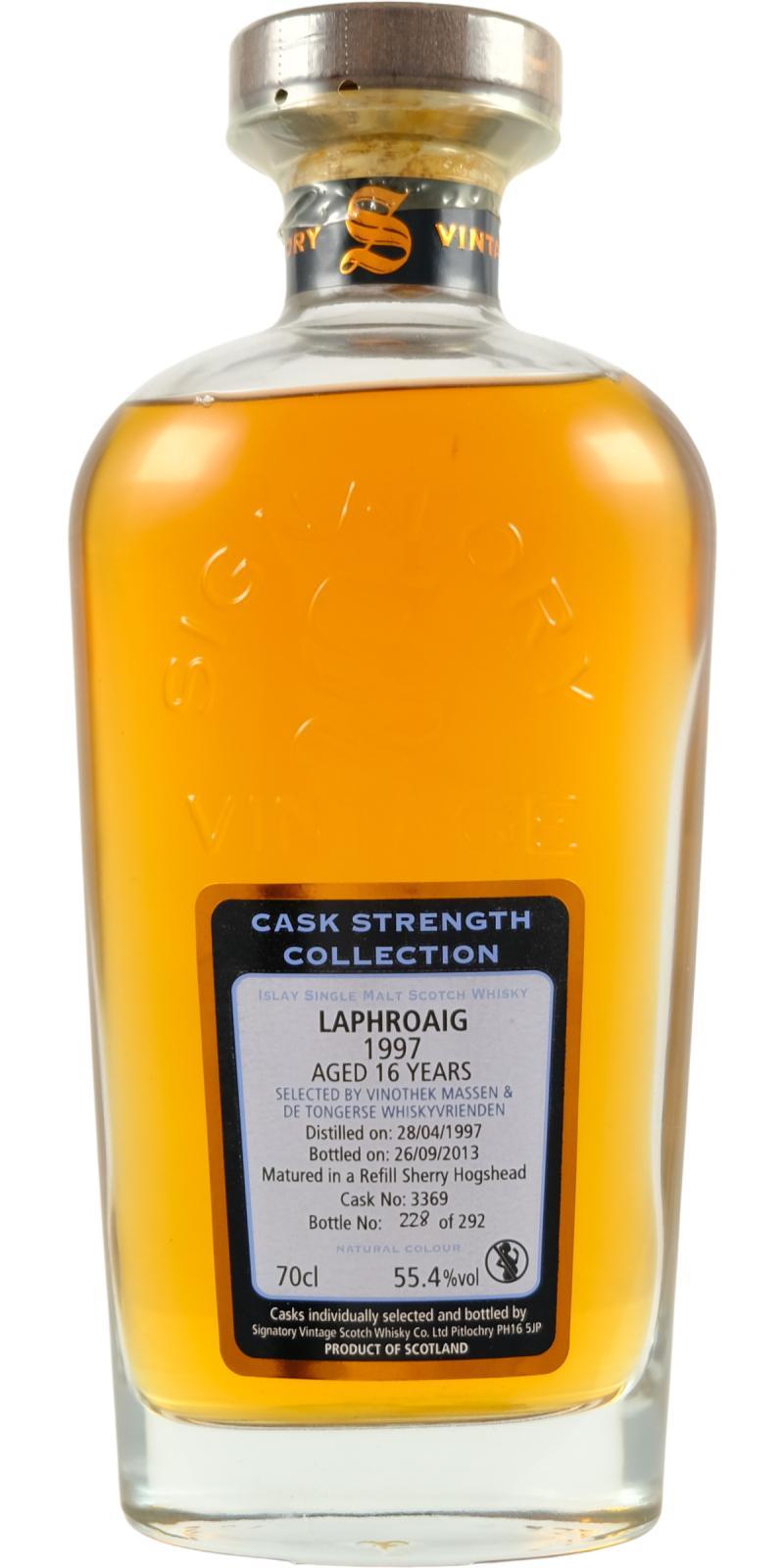 Laphroaig 1997 SV  Cask Strength Collection