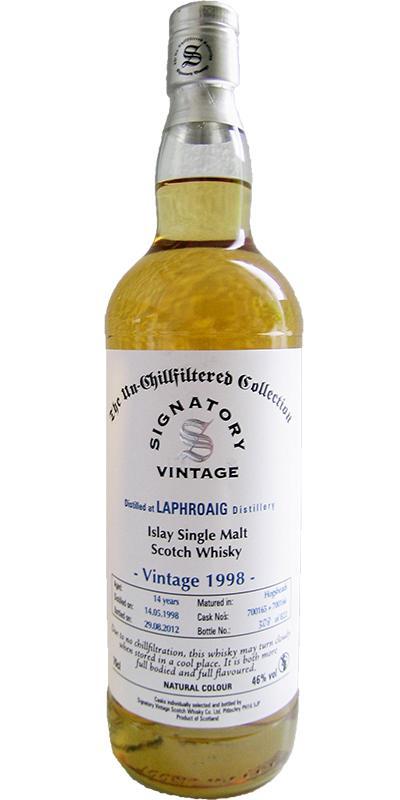 Laphroaig 1998 SV  The Un-Chillfiltered Collection