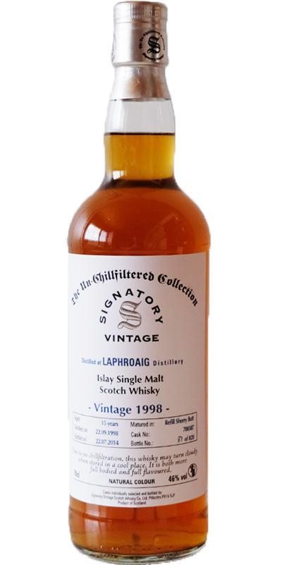 Laphroaig 1998 SV  The Un-Chillfiltered Collection