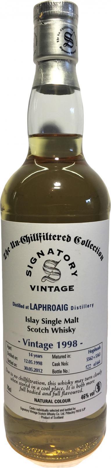 Laphroaig 1998 SV  The Un-Chillfiltered Collection