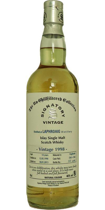 Laphroaig 1998 SV  The Un-Chillfiltered Collection
