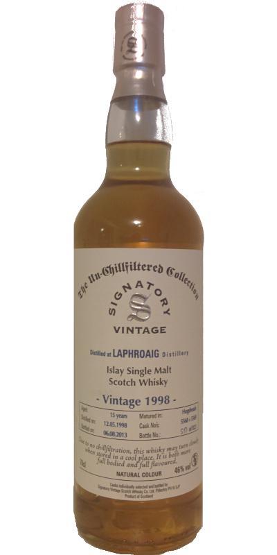 Laphroaig 1998 SV  The Un-Chillfiltered Collection