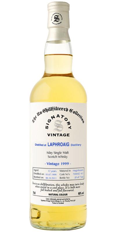 Laphroaig 1999 SV  The Un-Chillfiltered Collection