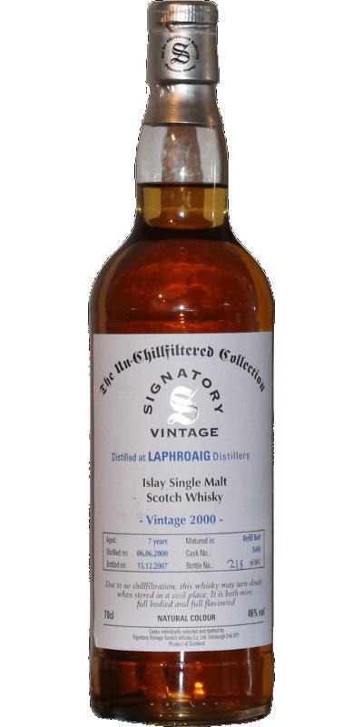 Laphroaig 2000 SV  The Un-Chillfiltered Collection