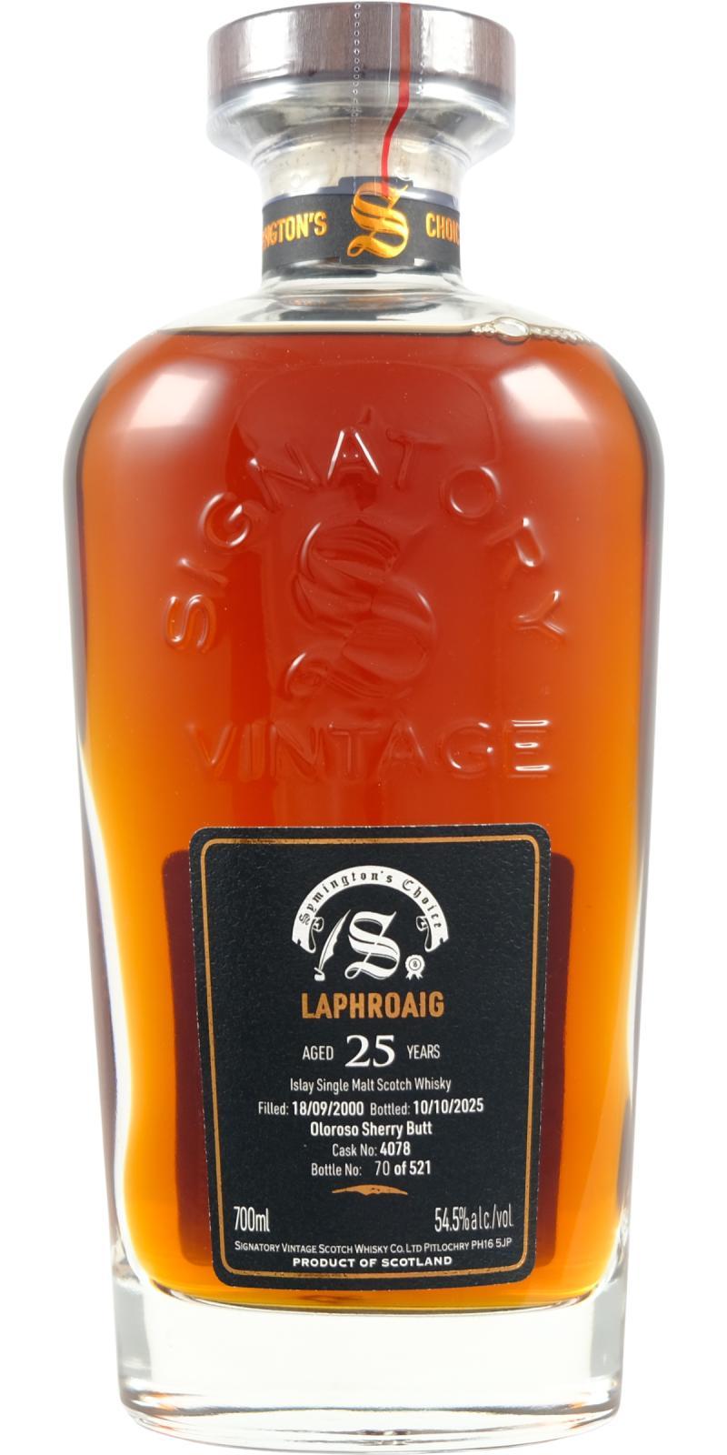 Laphroaig 2000 SV  Cask Strength Collection - Symington’s Choice