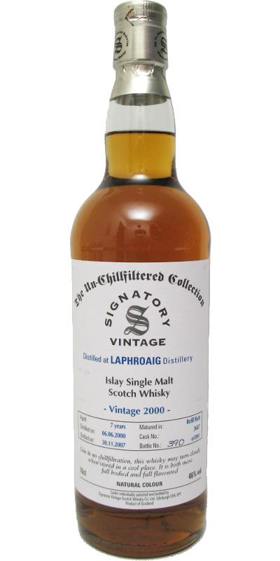 Laphroaig 2000 SV  The Un-Chillfiltered Collection