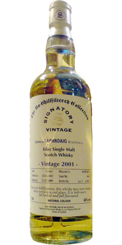 Laphroaig 2001 SV  The Un-Chillfiltered Collection