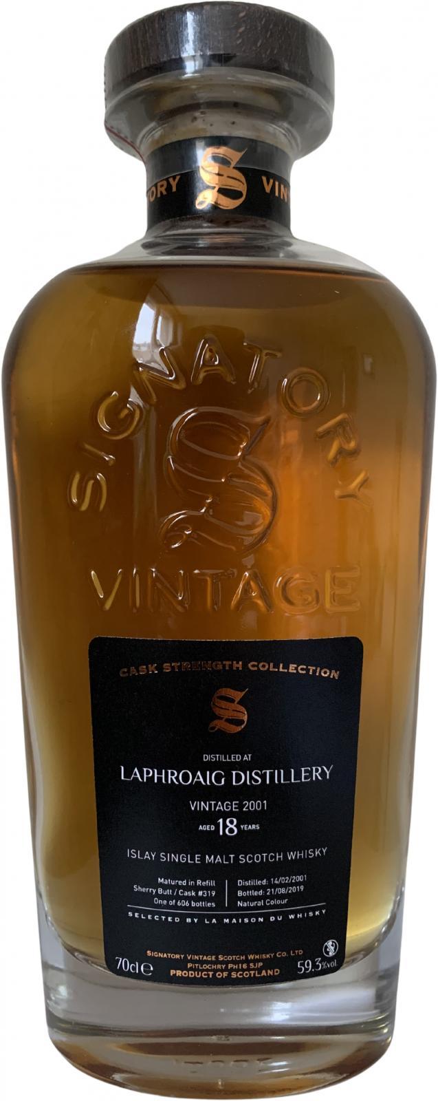 Laphroaig 2001 SV  Cask Strength Collection