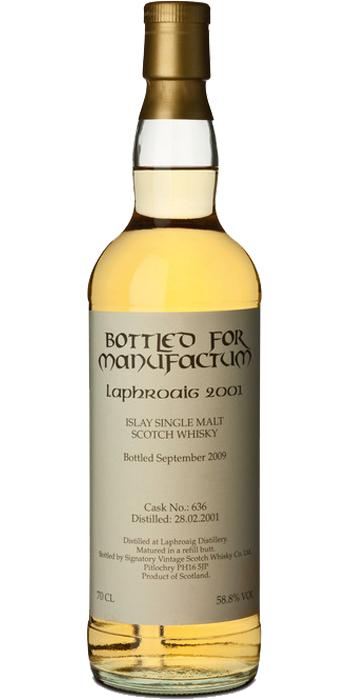 Laphroaig 2001 SV  Bottled for Manufactum