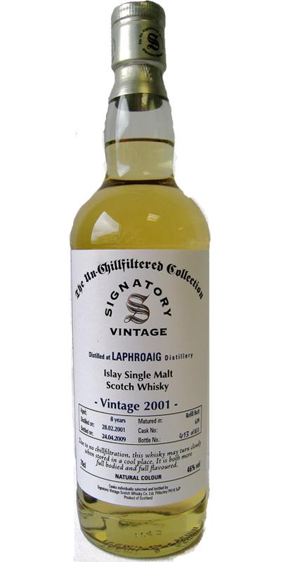 Laphroaig 2001 SV  The Un-Chillfiltered Collection