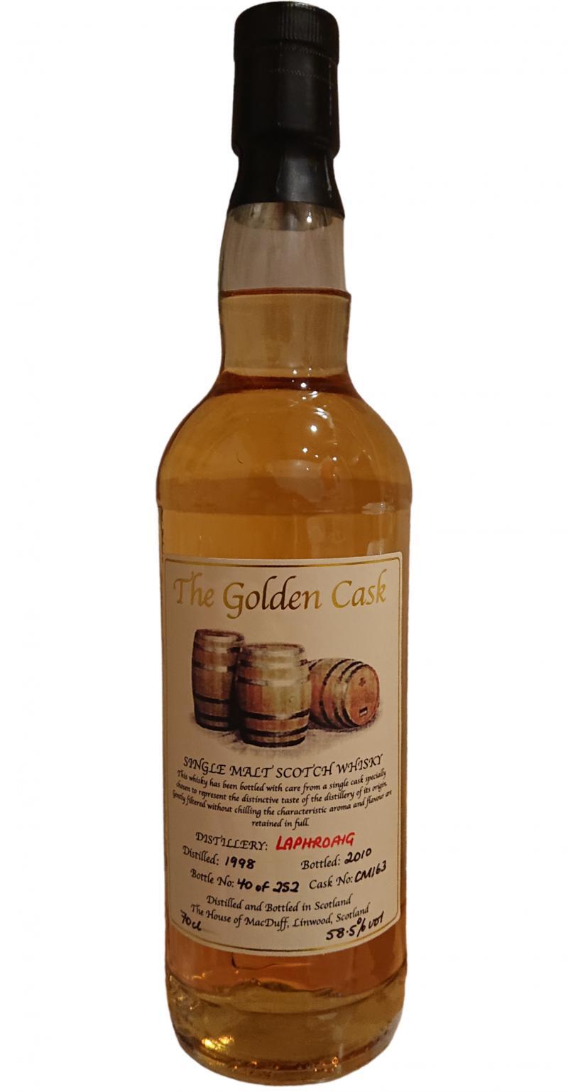 Laphroaig 1998 HMcD  The Golden Cask