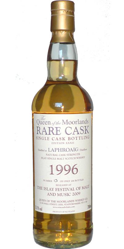 Laphroaig 1996 QM  Rare Cask - Edition XXXII - Islay Festival Bottling 2009