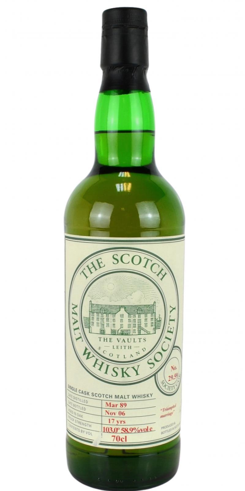 Laphroaig 1989 SMWS 29.59  Triumphal marriage