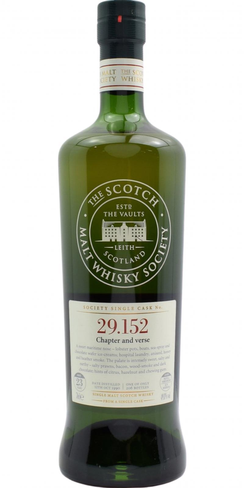 Laphroaig 1990 SMWS 29.152  Chapter and verse