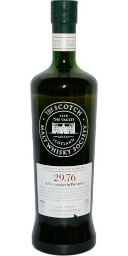 Laphroaig 1990 SMWS 29.76  A fish smoker in Provence