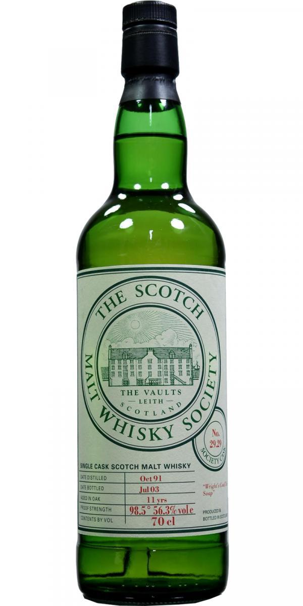 Laphroaig 1991 SMWS 29.29  Wright's Coal Tar Soap
