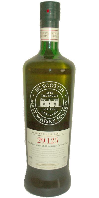 Laphroaig 1995 SMWS 29.125  Smoke of sweet chili sausages in your face