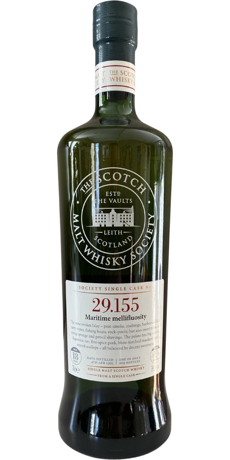 Laphroaig 1995 SMWS 29.155  Maritime mellifluosity