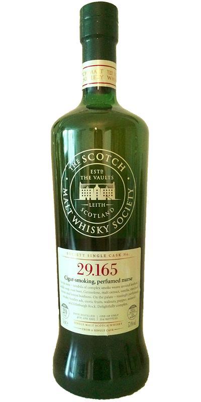 Laphroaig 1995 SMWS 29.165  Cigar-smoking, perfumed nurse